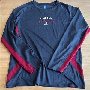 NCAA Alabama Crimson Tide Long Sleeve Shirt - Black and Red